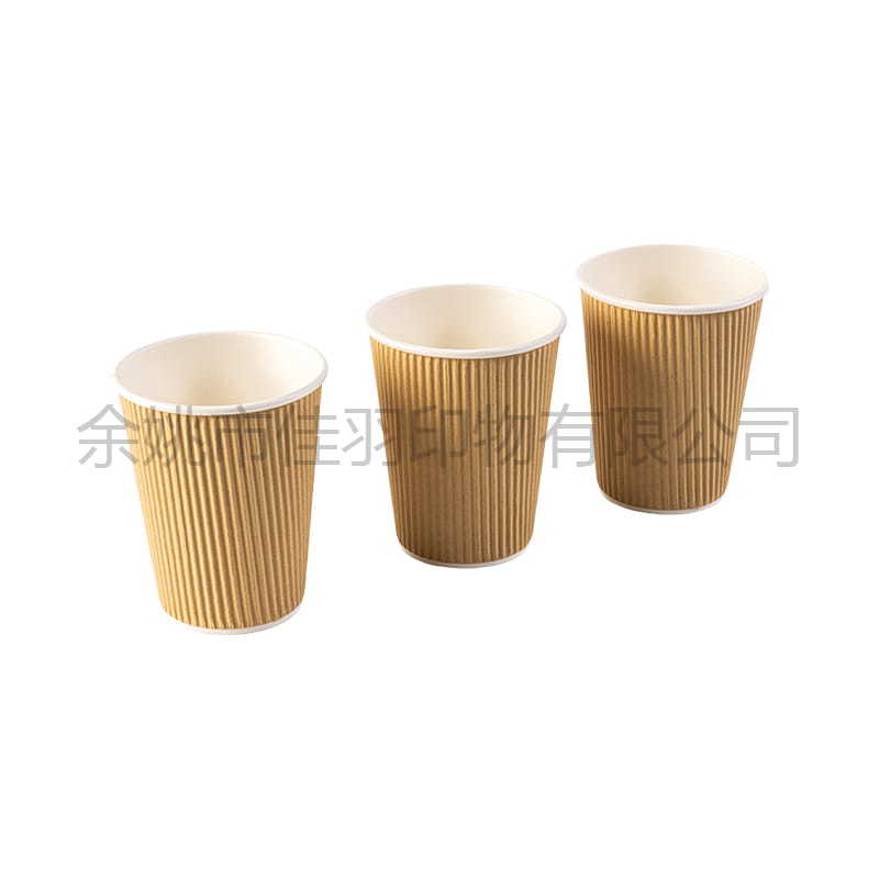 12oz Coffee Paper Cup (Corrugated Cup Without Lid, Inner Cup With 9 Mouths, 6 Bottoms, 11.2 Heights)